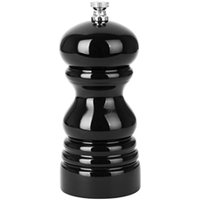 Olympia Salt Or Pepper Grinder Black Hevea Wood 125mm
