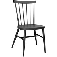 Bolero Windsor Aluminium Black Chairs (4 pack)