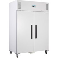 Polar G-Series Upright Double Door Fridge 1200Ltr White
