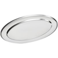 Olympia Stainless Steel Oval Serving Tray 450mm