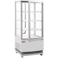Polar C-Series Energy Efficient Curved Door Display Fridge White 86Ltr