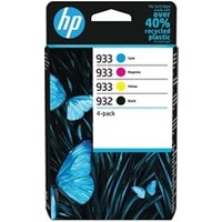 HP 932/933 Cyan Magenta Yellow Black Ink Cartridge Combo 4 pack for HP OfficeJet 6100/6600/6700/7110/7510/7612 - 6ZC71AE - HP OfficeJet Series Ink Cartridges - HP OfficeJet 6100 Ink Cartridges