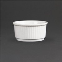 Olympia Whiteware Stacking Ramekins 85mm (12 pack)