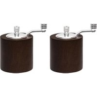 Olympia Dark Wood Salt and Pepper Mill Grinder Set