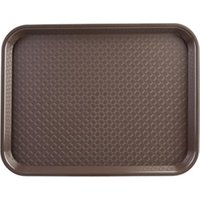 Olympia Kristallon Large Polypropylene Fast Food Tray Brown 450mm