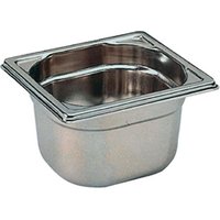 Matfer Bourgeat Stainless Steel 1/6 Gastronorm Tray 100mm