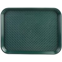 Olympia Kristallon Large Polypropylene Fast Food Tray Green 450mm