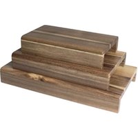Olympia Acacia Wood Riser Set (3 Pack)