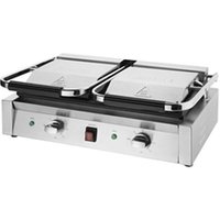Buffalo Bistro Double Ribbed Contact Grill