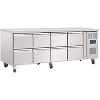 Polar U-Series Eight Drawer Gastronorm Counter Fridge