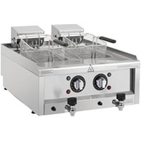 Buffalo 600 Series Twin Tank Electric Fryer 2 x 8Ltr
