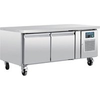 Polar U-Series Double Door Chef Base Counter Fridge