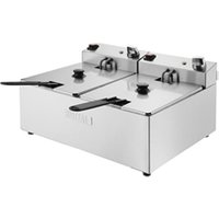 Buffalo Twin Tank Twin Basket 2x5Ltr Countertop Fryer 2x2.8kW
