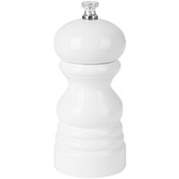 Olympia Salt Or Pepper Grinder White Hevea Wood 125mm