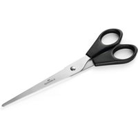 Durable Stainless Steel Ergonomic Scissors - 7in Black - Pack of 12