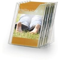 Durable Combiboxx 5 Literature Tray - Stand & Wall - A4 Portrait - Clear, Clear