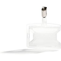 Durable Transparent Recycled Polypropylene Name Badge ID Card Holder
