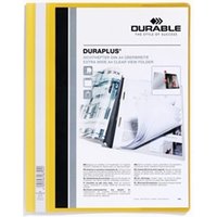 Durable DURAPLUS Project Folder Report File - 25 Pack - A4+ Yellow