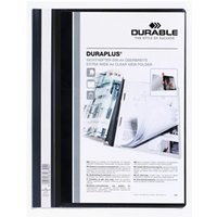 Durable DURAPLUS Project Folder Report File - 25 Pack - A4+ Black
