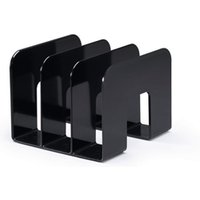 Durable TREND Magazine Stand Desk File Holder - 2 Pack - Black