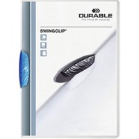 Durable SWINGCLIP 30 Document Swing Clip File Folder 25 Pack A4 Blue