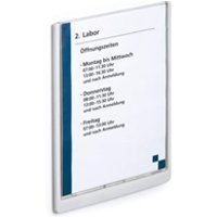 Durable Adhesive CLICK SIGN Wall Mounted Door Sign Holder - A4 - White