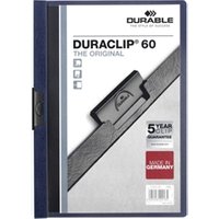 Durable DURACLIP 60 Sheet Document Clip File 25 Pack A4 Midnight Blue