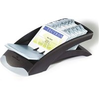 Durable VISIFIX 200 Card Business Card Holder A-Z Index Black