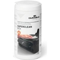 Durable Superclean Anti-Static Biodegradable Tech Cleaning Wipes - Tub Of 100, White