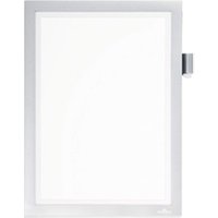 Durable DURAFRAME NOTE Magnetic Document Frame + Pen Holder A4 Silver