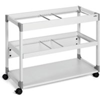 Durable 2 Level Suspension File Trolley - for 200 A4 Folders - Grey
