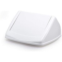 Durable 40L Square Flip Swing Lid White - Recycling Bin Lid - DURABIN