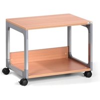 Durable Multi Function Office Trolley 48 - Includes 2 Shelves - Beech