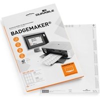 Durable BADGEMAKER Printable Name Badge Inserts - 180 Cards - 90x60mm