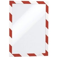 Durable 4944132 Duraframe Security A4 Red White Magnetic Frame 238...