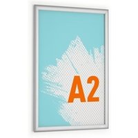 Durable Outdoor Snap Frame Weatherproof Poster Holder Notice Board A2 Silver