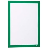 Durable DURAFRAME Magnetic Signage Frame - 2 Pack - A4 Green