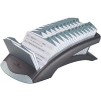 Durable TELINDEX Desktop Address Card Holder 500 Cards A-Z Index Black