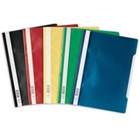 Durable Clear View Project Folder Report File 25 Pack A4 Assorted