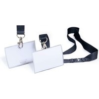 Durable CLICK FOLD Lanyard Name Badge ID Holders - 10 Pack - 54x90mm