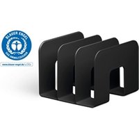 Durable ECO Recycled Plastic Magazine Stand Holder - 2 Pack - Black