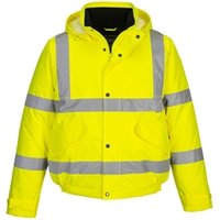 Portwest Hi Vis Winter Bomber Jacket XS Yellow POW15550