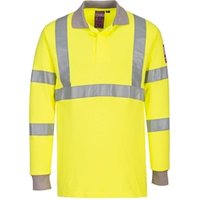 Flame Resistant Anti-Static Hi-Vis Long Sleeve Pol