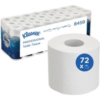 Kleenex 3-Ply Toilet Rolls Toilet Tissue Sheets White (Pack 72) 8459