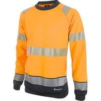 Beeswift Orange/Black Two Tone High - Visibility Sweatshirt - 2XL