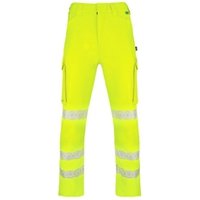 Beeswift Envirowear Hi-Vis Trouser Saturn Yellow 30 EWCTRSY30
