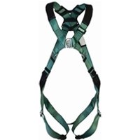 MSA V-Form Full Body Back Chest D-Ring Qwik-Fit Safety Harness Green