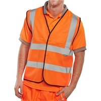 Beeswift Hi Viz Waistcoat Full App. G Orange 2XL WCENGORXXL