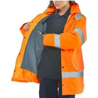 Beeswift Fleece Lined High Visibility Traffic Jacket