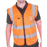 Beeswift Executive Mesh Waistcoat Orange L HVMWEXECORL